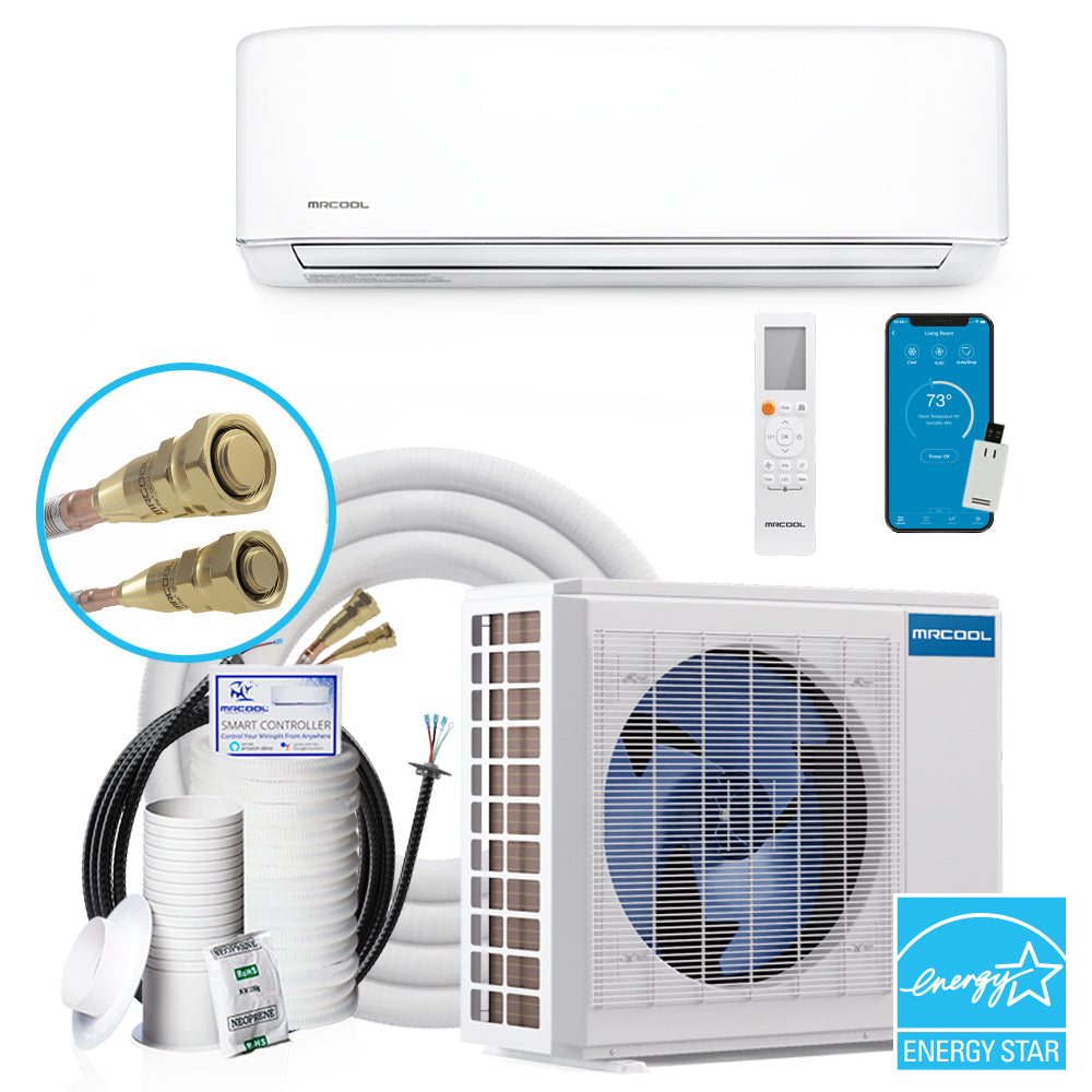 MRCOOL DIY 4th Gen E Star 12k BTU Ductless Mini-Split Heat Pump Complete System 115V/60Hz