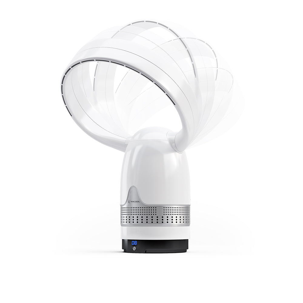 MRBREEZE Black Circle Bladeless Fan and Air Purifier